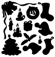 Christmas silhouette collection 01