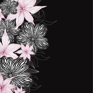 Flower elegant background