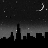 Black night starry sky N3