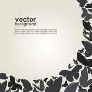 Beautiful butterfly Vector background
