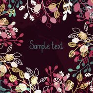 Floral background with a space for N2