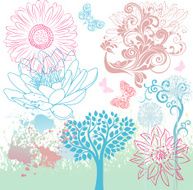 Decorative Floral Elements N4