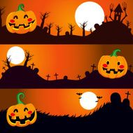 Halloween night banners N2