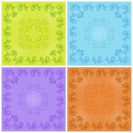 Abstract floral background set N2