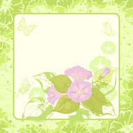Floral background Ipomoea N2