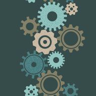 Gears seamless pattern N4