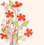 abstract floral background N199