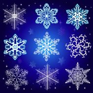 Set of snowflakes N22