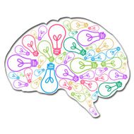 Brain Filled With Ideas Colorful