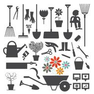 Vector Gardening Icons Set