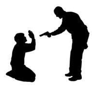 Vector silhouette of a man N1135