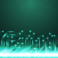 Abstract electronics blue background with circuit board texture N3