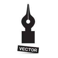 Vector Symbol - Black Pen Icon N2