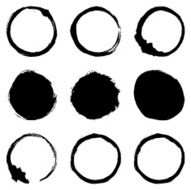 Circular Brush Stroke Set N5