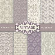 Seamless Patterns Vintage Set N3