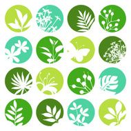 Flower and Leaf Icons