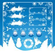 Blue Christmas Set