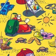 summer symbols seamless