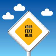 Main road sign