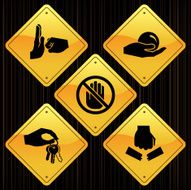 Yellow Signs - Hand Gestures