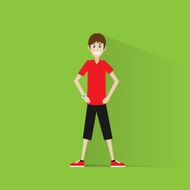 sport fitness man exercise workout flat icon vector N3