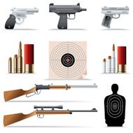 Icon Set Guns and bullets