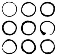 Circular Brush Stroke Set N6