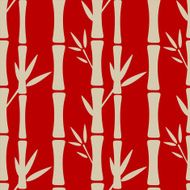 Seamless pattern with silhouettes bamboo trees N4