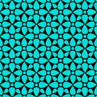 Seamless pattern with silhouettes lotus flowers N15