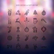 Christmas icons set N209