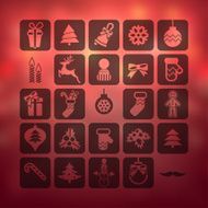 Christmas icons set N210
