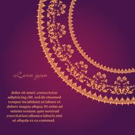 Round lace card N3