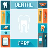 Medical background design with dental icons