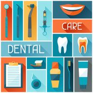 Medical background design with dental icons N2