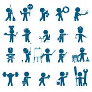 Jobs icon set N2