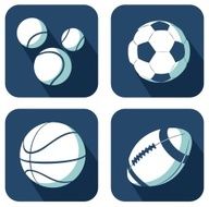 white balls set