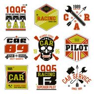 Car races and service badges N2