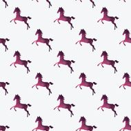 Horse silhouette seamless pattern N2