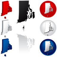 State of Rhode Island Icons