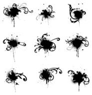 ornate paint splatter N2