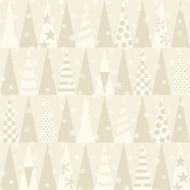 Seamless pattern with Christmas trees Vector N3