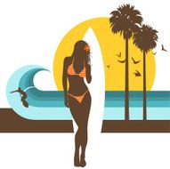 Surf girl (surf-up series) summer sexy bikini
