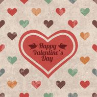 Retro Valentine&#039;s day greeting card N2