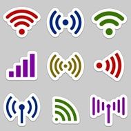 Radio waves icons