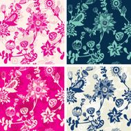 Seamless floral repeat patterns N2