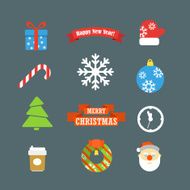 Christmas vector elements collection Design template N2