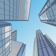 Office building hand drawn vector illustration N5