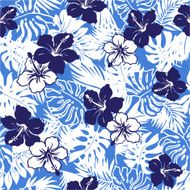 flower and tropical leaf N2