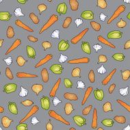 seamless Vegetables pattern N4