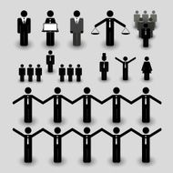 Figures People&#039;s Icons - Business and Team Work Concept